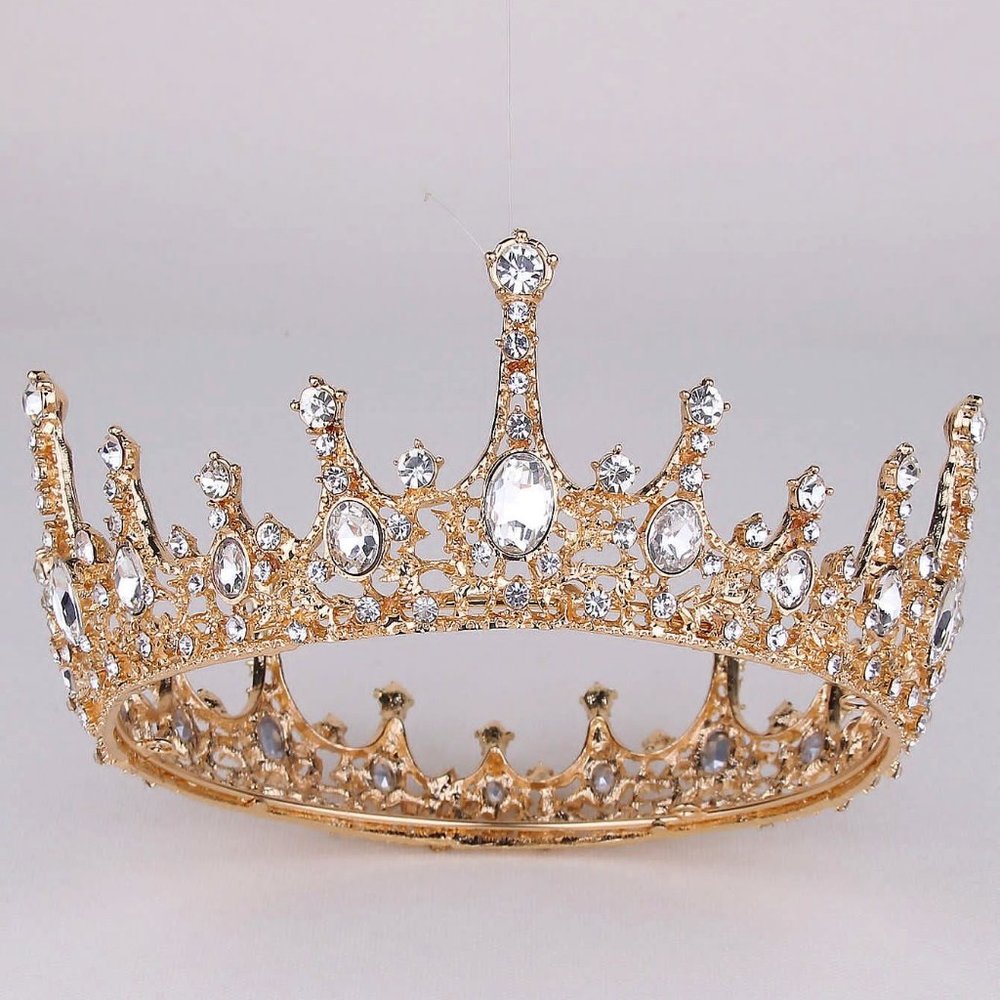 Rhinestone Crown Design Hair Accessory